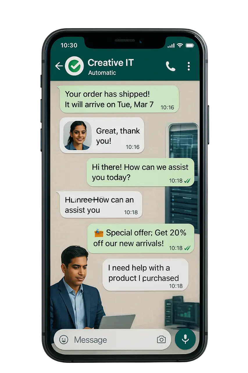 WhatsApp Business sales chat